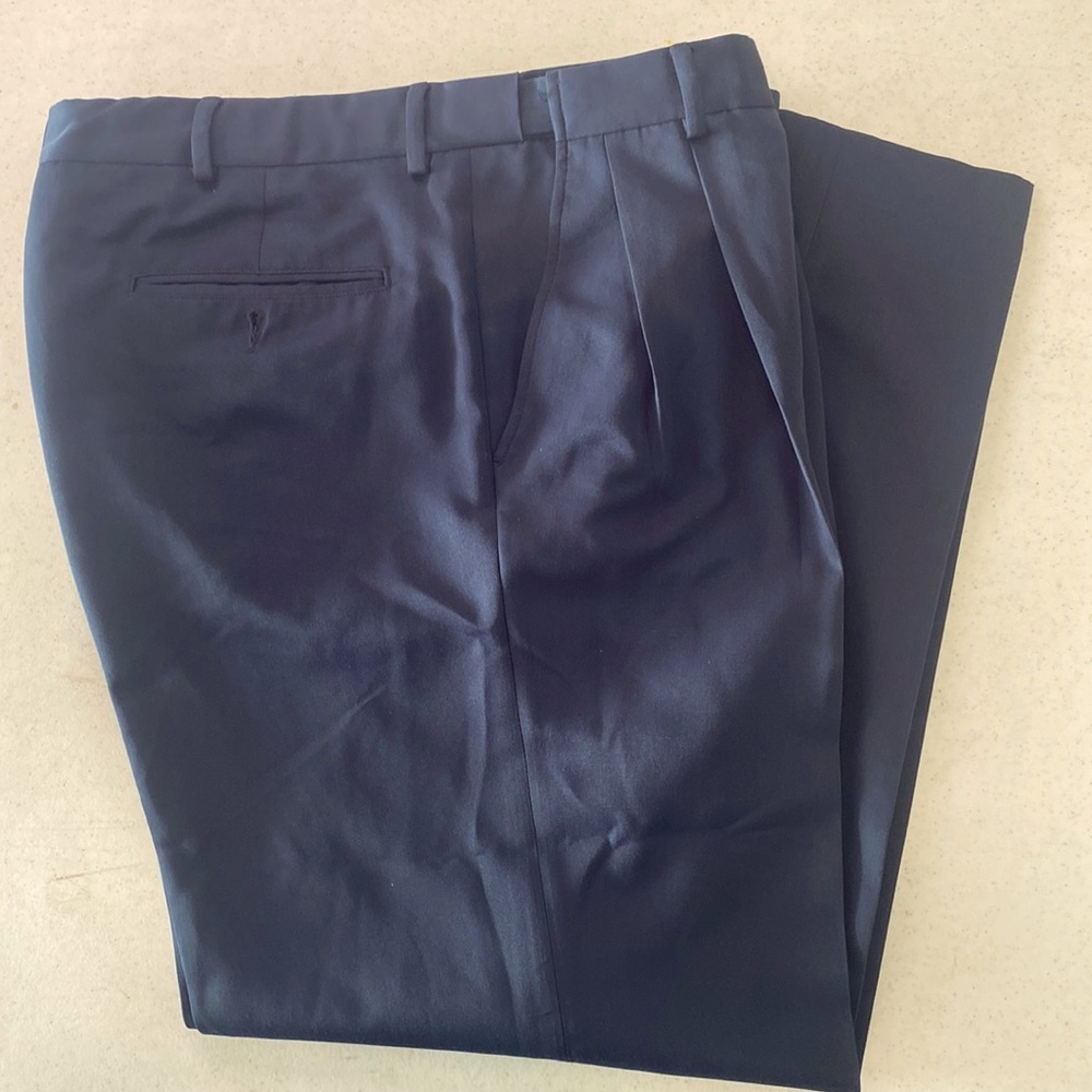 TravelSmith Men’s Pants - Microfiber 35x29 Navy